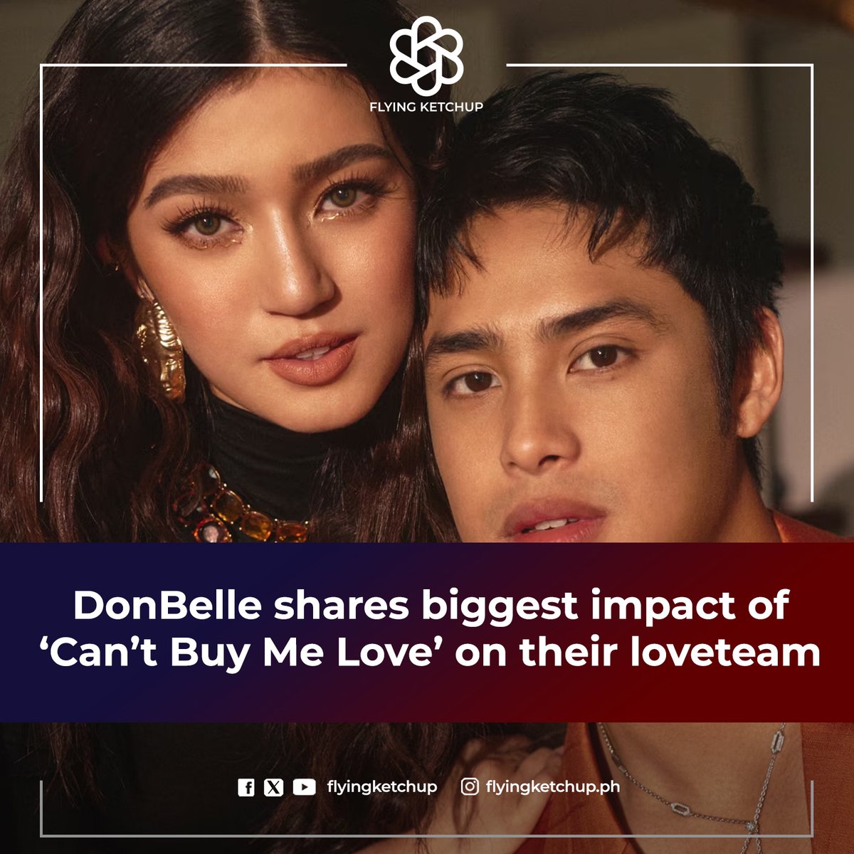 DonBelle shares biggest impact of ‘Can’t Buy Me Love’ on their loveteam!

Donny and Belle also spoke about the deeply personal impact working on this series, which also streamed on Netflix, has made on their love team.

READ MORE: is.gd/CyUwH7

#FlyingKetchup