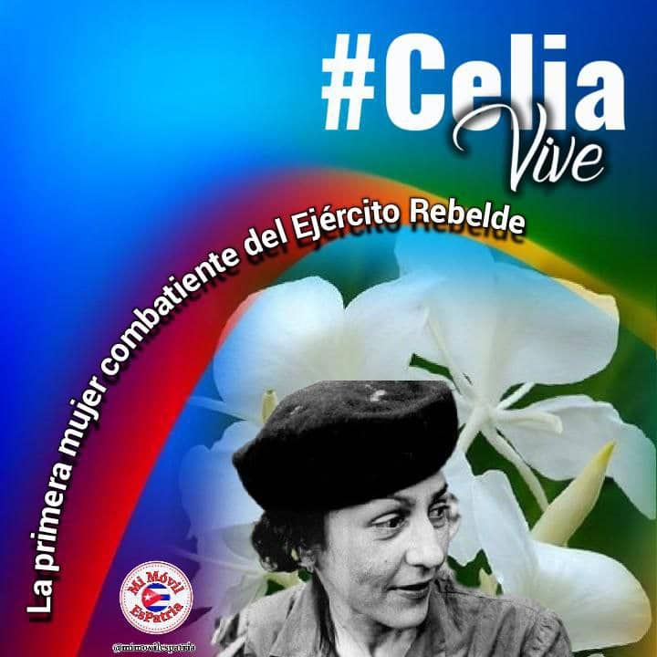 #CubaViveEnSuHistoria 
Celia, la flor más autóctona. Nació un día como hoy, siempre la recordaremos.
#PorCubaJuntosCreamos 
#JuntosPorVillaClara