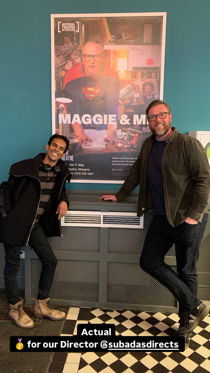 Last night was some kind of wild dream - on and off stage. A standing ovation! I’ll never stop l applauding the INCREDIBLE cast &amp; crew &amp; creative team that brought Maggie &amp; Me to life. I can’t quite believe it. Thank you to everyone who laughed and cried along with us <a href="/NTSonline/">National Theatre of Scotland</a>