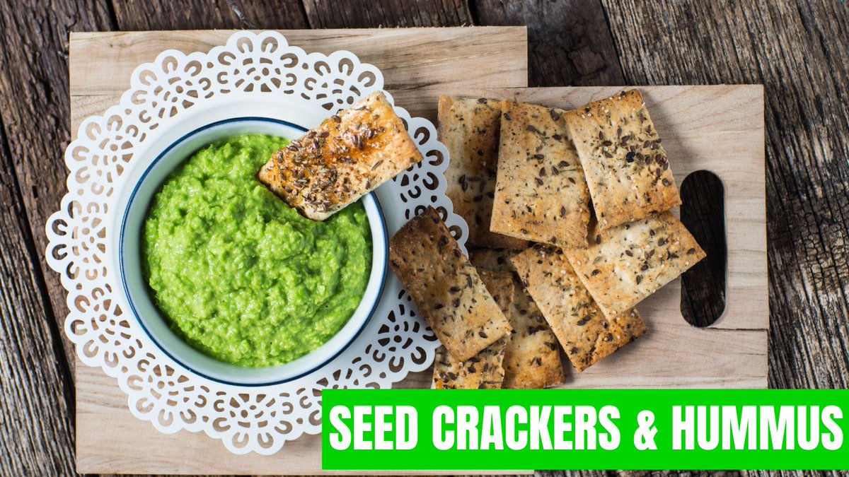 Seed Crackers & Hummus

This offers a protein and fiber boost that pairs perfectly with creamy hummus!

Flaxseed, rich in omega 3, renowned for its cholesterol-improving effects, along with soluble fiber and lignans, helping lower total cholesterol.