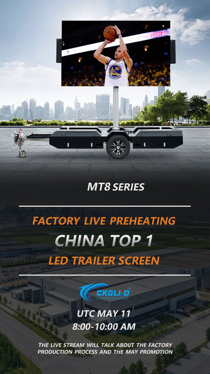 Kelly1248103515's tweet image. Welcome to CKGLED online live show on MAY 11th
alibaba.com/live/ckgled-tr…
#ledtrailerdisplay
#ledtrailerscreen
#ledtrailerbillboard