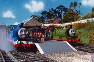 Percy, his driver and the stationmaster are set up exactly like this deleted scene from Mind That Bike