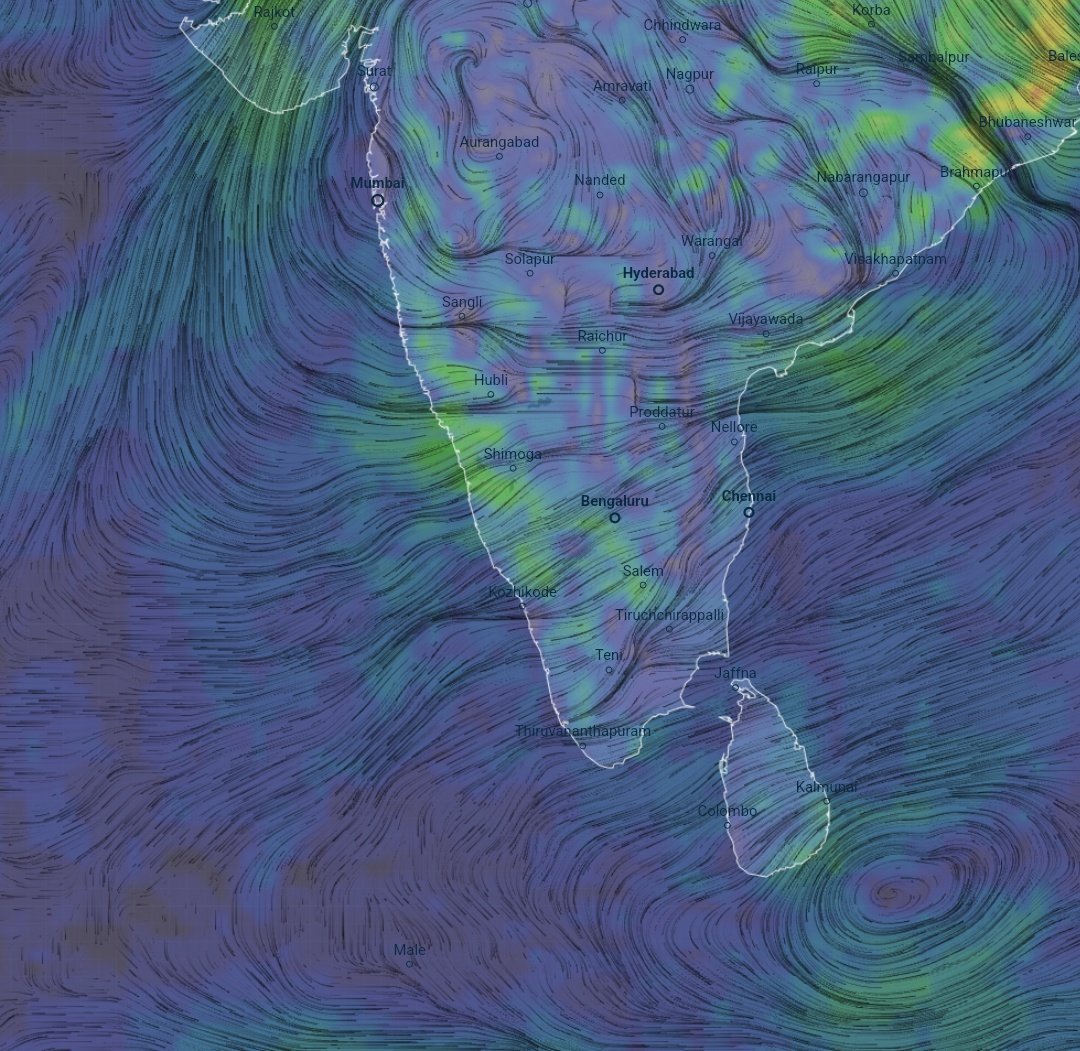 Due to the formation of a #LWD on lower levels and aided by easterly #moisture support in the mid-levels of the #atmosphere, #thunderstorms are expected to develop over the interior of #Maharashtra, including the #Sahyadri #ghat sections, between 9th to 15th #May ⛈️ Pre-#Monsoon