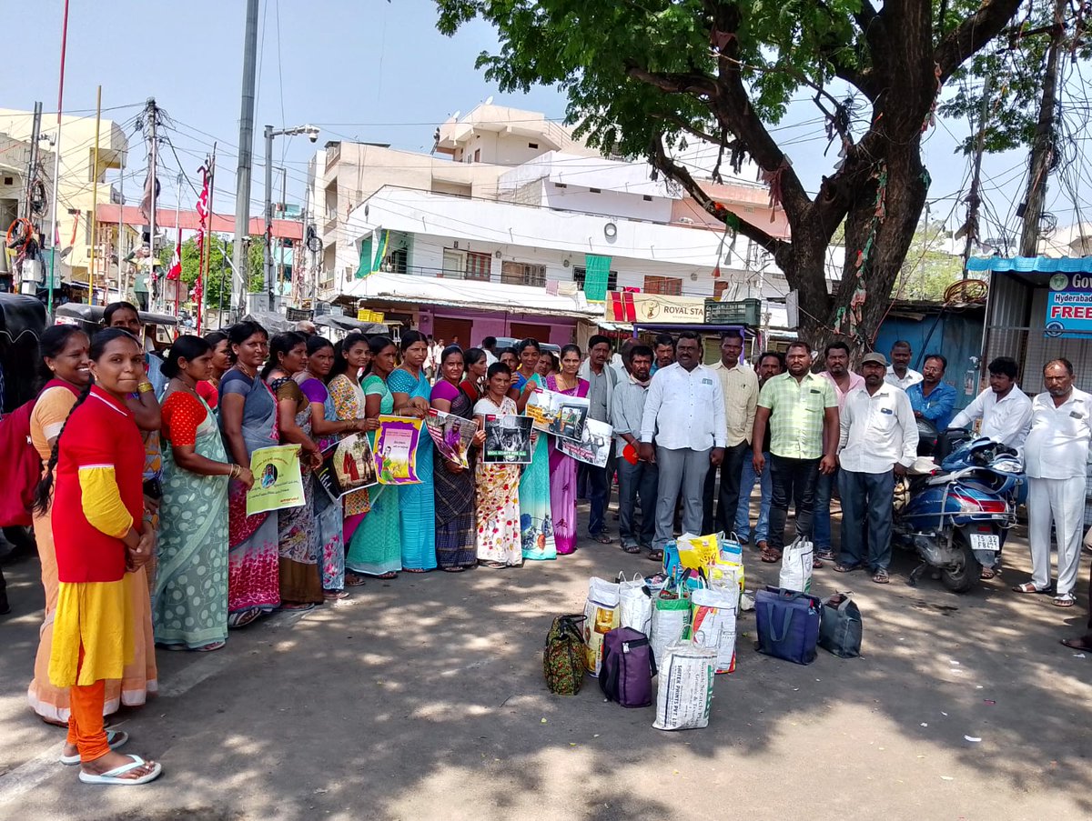 ActionAid Association held a series of capacity-building and training programmes with leaders of various women's collectives, including collectives of domestic workers, construction workers, and street vendors, in various localities of Secunderabad, Telangana, to raise awareness…