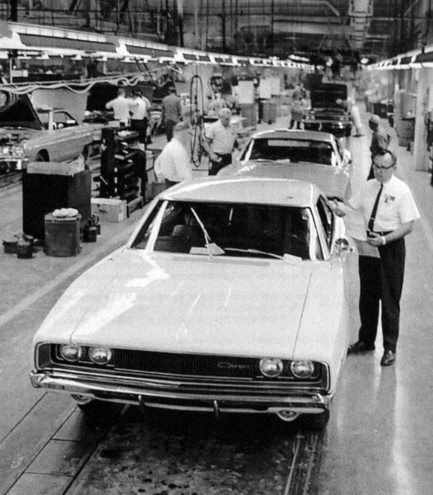 1968 Dodge Charger being inspected on the Hamtramck assembly #fyeシ #fypシ #followformore