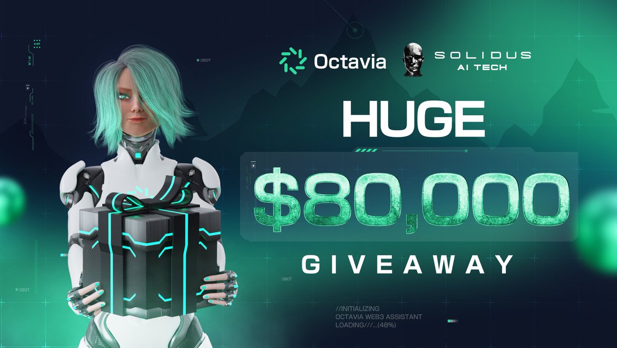 🌟 Octavia Ventures x AiTech $80,000 Mega Giveaway Campaign 🌟 We're excited to kick off a massive $80,000 giveaway! Get your share of $40,000 in AI TECH tokens and $40,000 in VIA tokens. For more details on how to join: medium.com/@OctaviaToken/… Don't miss your chance to win!…