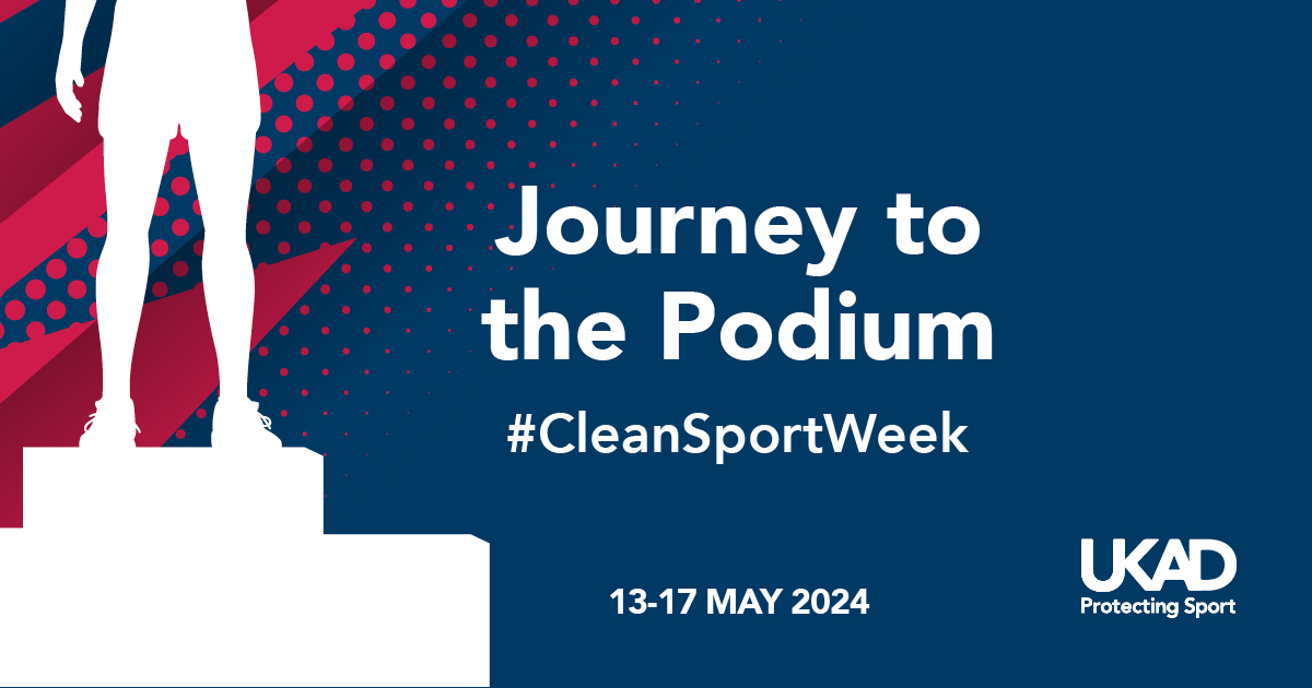 Don’t miss out on @ukantidoping’s #CleanSportWeek this year focusing on the ‘Journey to the Podium’ from 13-17 May. It takes commitment and a lifetime of work to reach the podium and clean sport is essential at every stage of an athlete’s journey. 👉 ukad.org.uk/clean-sport-we…