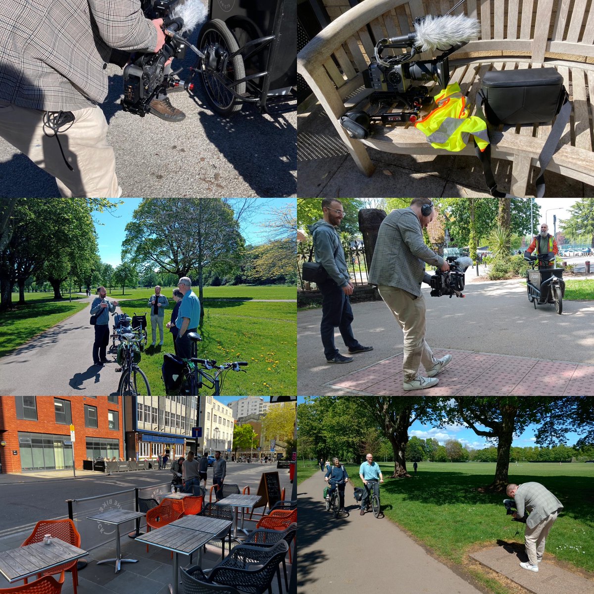 What's occurrin' ? The weather's perfect to get out and about on bikes. #Cardiff #Cycle City are working on an exciting new project which has taken us all over the city meeting people who are passionate about #cycling in their everyday lives. Stay tuned for more info! 🛴🚲🎥🕵️‍♀️