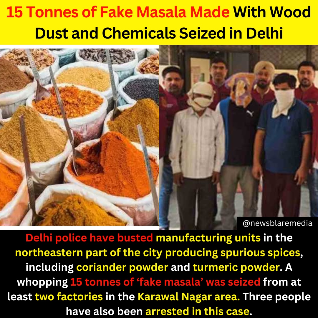 The spices that you add to your delicious delicacies for that extra flavour may not be genuine at all. Delhi police have busted manufacturing units in the northeastern part of the city producing spurious spices. #spices #SPAM #notgenuine #DelhiPolice #spurious #spices