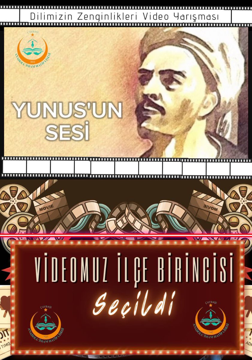 "Dilimizin Zenginlikleri Projesi" kapsamında
hazırladığımız beyit ve mısra ezberleme video çalışmamız ilçe birincisi olmuştur. Videonun hazırlanma sürecinde özveriyle çalışan öğretmen ve öğrencimizi tebrik ederiz. <a href="/tcmeb/">Millî Eğitim Bakanlığı</a> <a href="/Ordu_MEM/">Ordu İl Millî Eğitim Müdürlüğü</a> <a href="/CaybasM/">Çaybaşı İlçe Milli Eğitim Müdürlüğü</a> <a href="/guneyisa52/">İsa Güney</a>