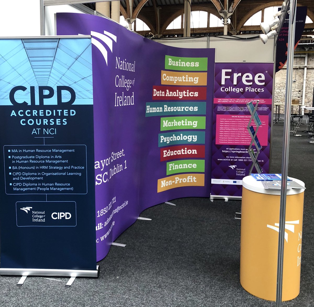 If you're attending the @cipdireland Annual Conference 2024 in the RDS today, make sure to visit our Education & Training Adviser, Regina @AdviseEducation, at stand A24 to chat about learning options in #HR & #LearningandDevelopment #CIPDIrelandAC