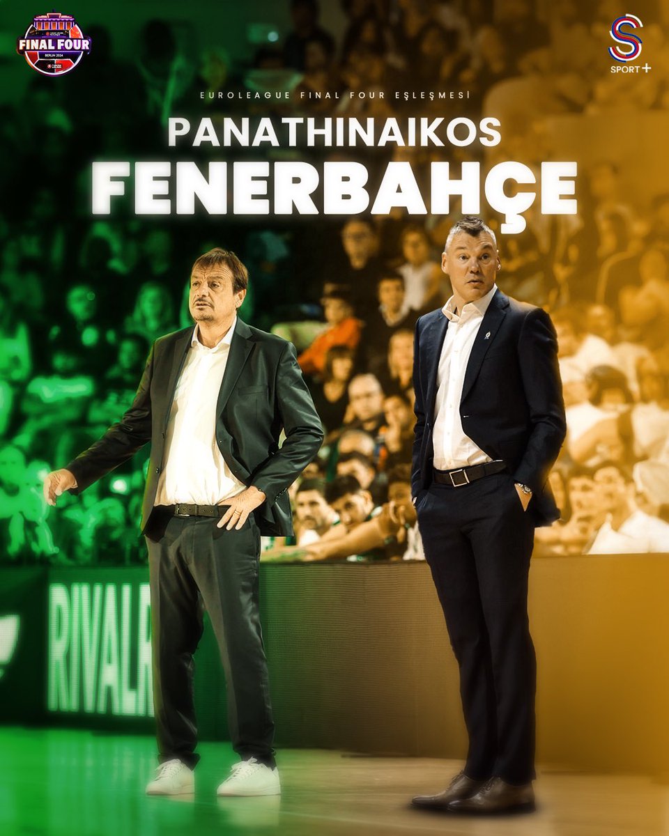 Fenerbahçe’nin Final Four’daki ilk mücadelesi, klasikleşen bir eşleşmeye sahne olacak! 🟡🔵 🏟️ Fenerbahçe Beko - Panathinaikos 🗓️ 24 Mayıs Cuma | 19:00 🖥️ S Sport Plus