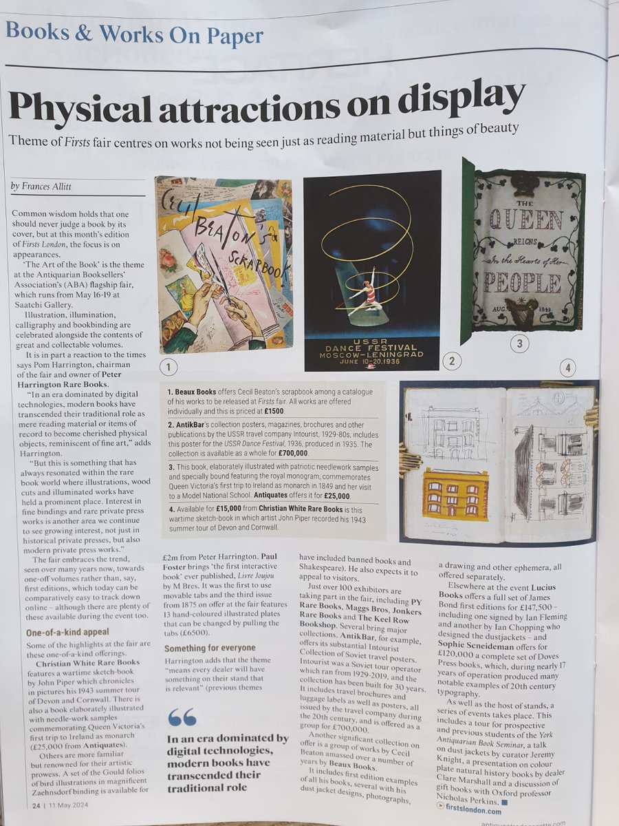 AntikBar's tweet photo. In the News: We're delighted to be featured in the @ATG_Editorial highlights ahead of #FirstsLondon offering a one-of-a-kind appeal and something for everyone... Read the article at https://t.co/4w7WMJKEZ4
+ visit our website for more info and tickets at https://t.co/mJw6a0kzgJ https://t.co/ERWBSIPvpC