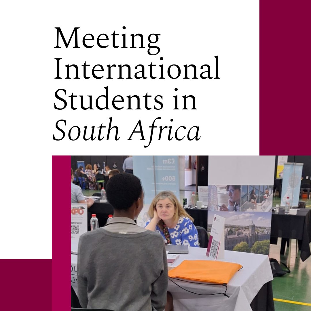 galwayCASSCS's tweet image. Caroline Duggan, @galwayCASSCS is currently in South Africa visiting students interested in studying at @uniofgalway. Today she will be travelling to @StAlbansZA.

#UniversityofGalway #ForYouForTomorrow #GalwaysThePlace