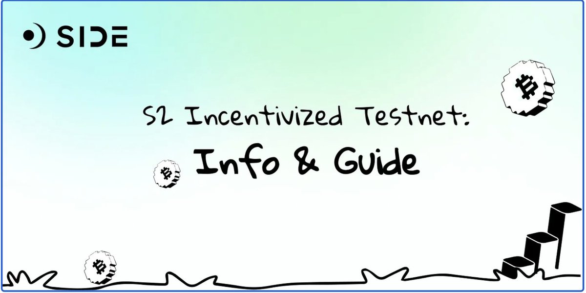 TheCryptoDict's tweet image. Side Protocol S2 Incentivized Testnet is live ✍️

Earn Points and Potential Airdrop 🪂

Complete Guide to Interact with S2 testnet and earn points 🧵👇
#SideProtocol #SIDE #Testnet #Airdrop #Bitcoin