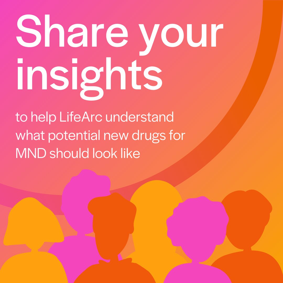 📢 Have your say! We’re pleased to be supporting @Lifearc1 to gather views from the #MND #ALS community on what potential new drugs for MND should look like. Share your experiences by taking part in the survey ⬇️ lifearc.org/project/mnd-in…