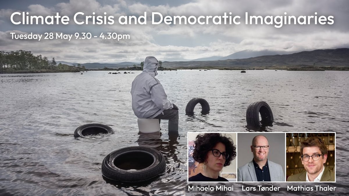 Uni of Exeter's ESI (@uniofexeteresi) on Twitter photo This workshop will consider how #ClimateCrisis both constrains and enables democratic imaginaries within our contemporary political conjuncture.
Open to <a href="/UniExeCornwall/">University of Exeter, Cornwall</a> staff and students.
Supported by <a href="/HaSSCornwall/">UoE Humanities & Social Sciences Cornwall</a> and <a href="/UniofExeterESI/">Uni of Exeter's ESI</a>.
👉 …Democratic-Imaginary.eventbrite.co.uk This workshop will consider how #ClimateCrisis both constrains and enables democratic imaginaries within our contemporary political conjuncture.
Open to <a href="/UniExeCornwall/">University of Exeter, Cornwall</a> staff and students.
Supported by <a href="/HaSSCornwall/">UoE Humanities & Social Sciences Cornwall</a> and <a href="/UniofExeterESI/">Uni of Exeter's ESI</a>.
👉 …Democratic-Imaginary.eventbrite.co.uk