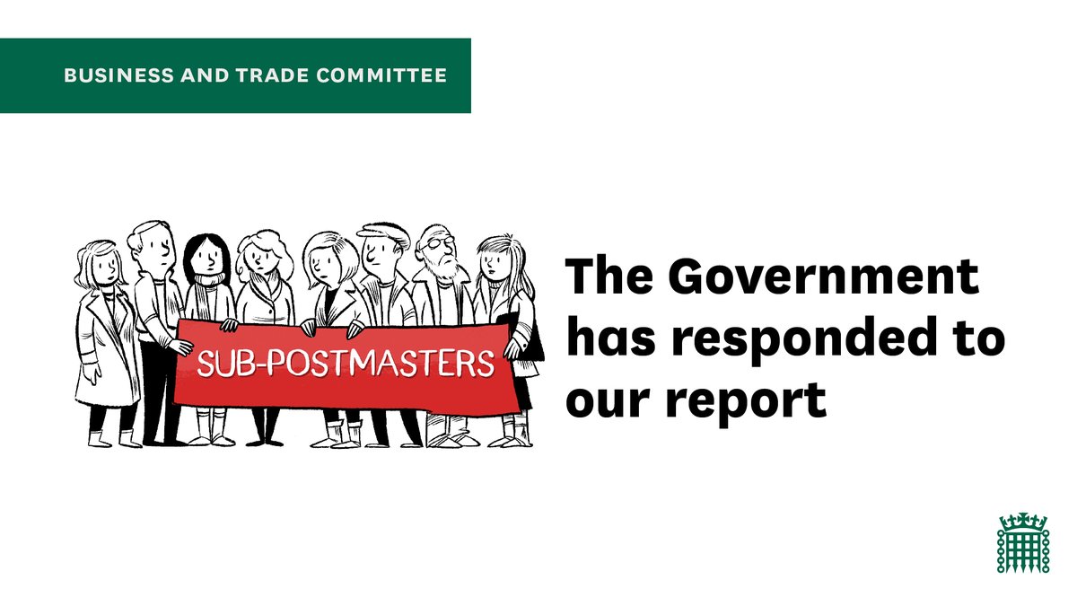 The Government has responded to our Post Office and Horizon: Compensation report. Read the Government response in full 👉 publications.parliament.uk/pa/cm5804/cmse…