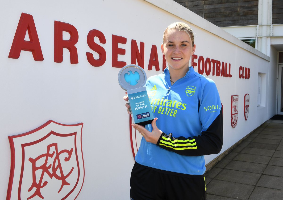 🥁 Introducing your @BarclaysWSL Player of the Month for April... Our number 23, @alessiarusso7 🏆