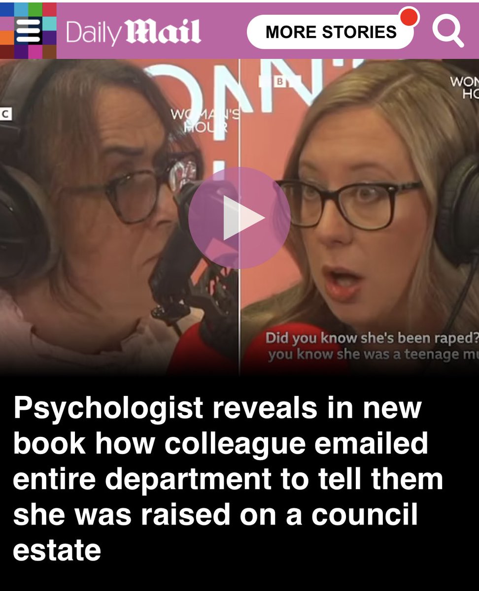 DrJessTaylor's tweet photo. ‘Dr Taylor told MailOnline that she hoped her new memoir would encourage greater transparency in the profession.

She said: 'I wrote Underclass for a range of reasons. I am so tired of psychologists and therapists hiding who they truly are. 

'We are told to never to give away anything about ourselves, never talk about our own trauma and our own abuse, because then we would be ‘the same’ as the people we help. 

'But we ARE the same as the people we help. We cannot help anyone whilst we see ourselves as above them.' 

She said she hoped Underclass would also shine a light on 'true classism in universities, in professional practice, and in psychology.'

Dr Taylor added: 'So many working class academics and professionals are treated like they are thick, uncouth, uncivilised and incompetent. The class system in the UK is one of the worst in the world – and we barely even speak of it.'’