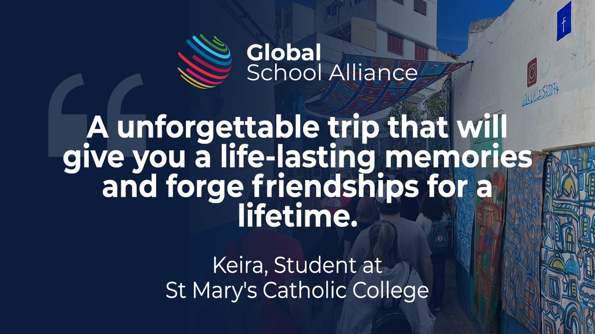 💬 The culture and art of the cities was breathtaking. I had learnt so much and made life-long friends I still talk to months after the trip from Morocco. Keira, a student at @StMarysWallasey, reflects on her unforgettable exchange trip to Morocco. 🇲🇦✈️ ⭐️⭐️⭐️⭐️⭐️