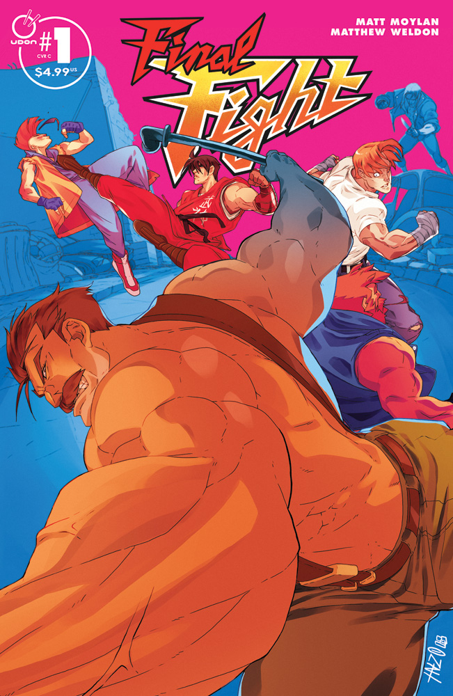 FINAL FIGHT #1 will feature 3 main covers when it drops in July, 2024 from UDON! Today's cover C comes from @HeavyMetalHanzo, bringing us right back to 1989! Pre-order now at a comic shop near you (comicshoplocator.com) or at udonstore.com. #finalfight