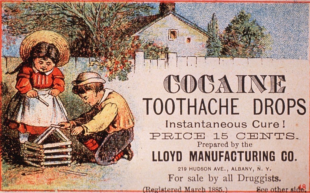 Cocaine Toothache Drops - Instantaneous Cure! Circa 1885 #histmed #historyofmedicine #pastmedicalhistory