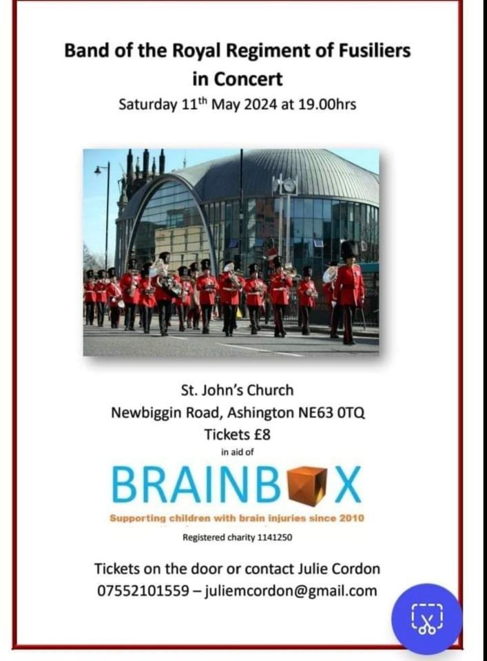 Mrs Glanville & Miss Woodcoock will be performing with the Fusiliers Band this Saturday at St John's Church, Ashington. Why not come along to support a good cause? @NCEA_WL_Primary @NCEA_Bishops @NCEA_GD_Primary @NCEA_JamesKnott @NCEA_TB_Primary @NCEA_Warkworth @DukesMusic1