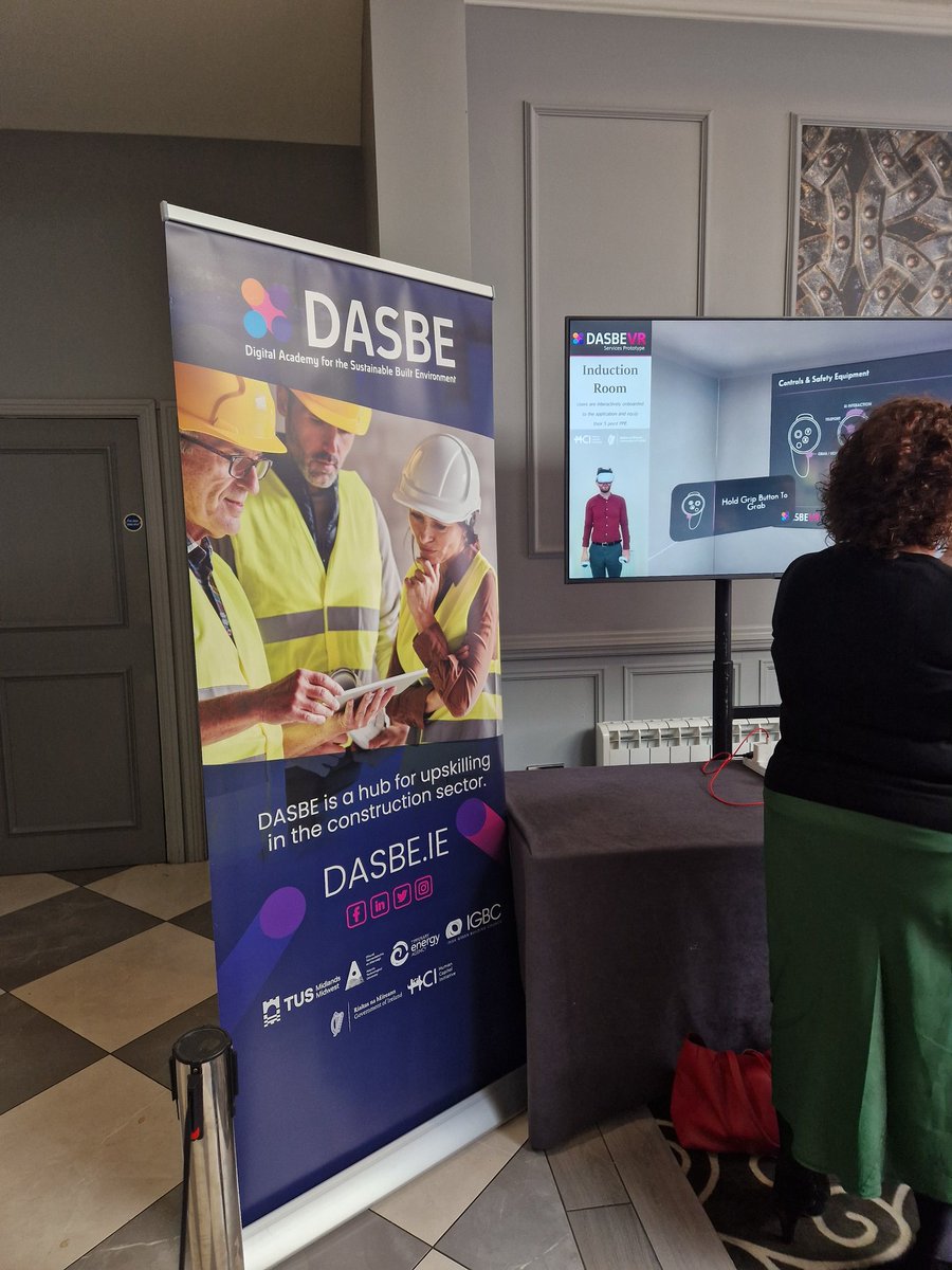 Great to be at the @TUS_ie @DASBE_Irl #HCI Pillar 3 project Transforming Construction Skills Conference seeing demonstrations of construction innovations in practice with their industry partners @Leica_UK high resolution 3D scanning technology @hea_irl