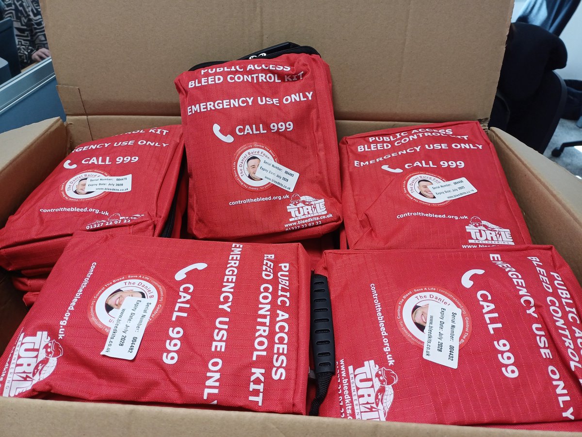 Boxed up and ready to go! 📦 We’re now distributing more than 400 new life-saving bleed control kits – commissioned & paid for by the OPCC – to all seven of the local authorities here in the West Midlands. These packs can save lives, so treatment can begin before medics arrive!