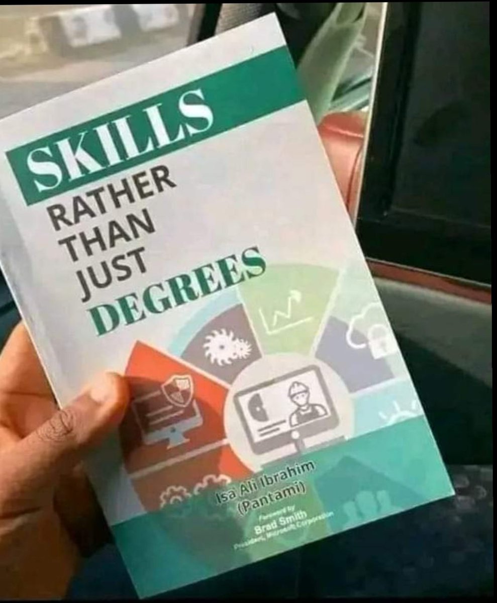 The Author of that Book 'Skills Rather Than Just Degree' is a PhD Holder if you like no go school