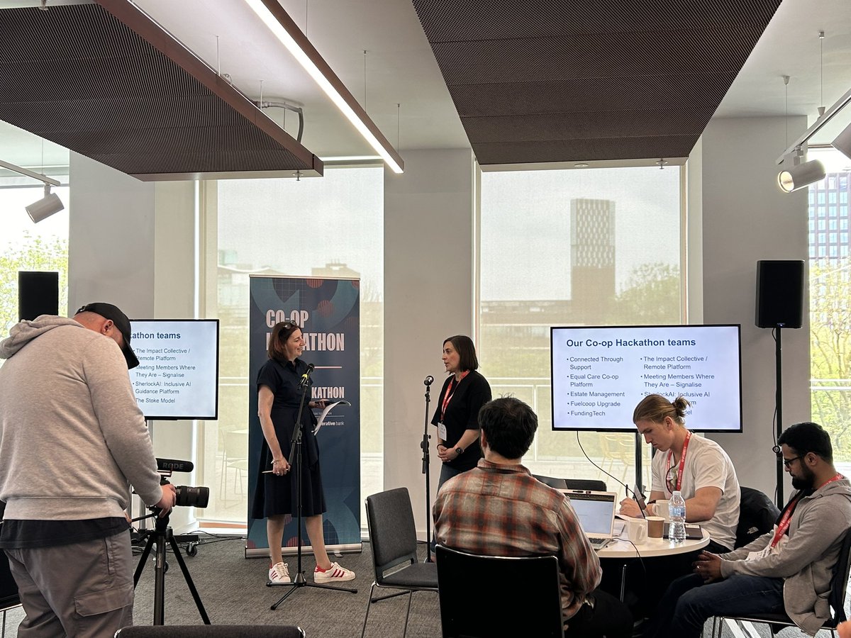 CooperativesUK's tweet photo. Itβs day 2 of the #CoopHackathon!
Great to hear about the brilliant progress our teams have made so far.
We canβt wait to see what they achieve by the end of the day! π
#ethicaltech #hackathon #collaborativetech #collaboration https://t.co/NnLnNVOFfv