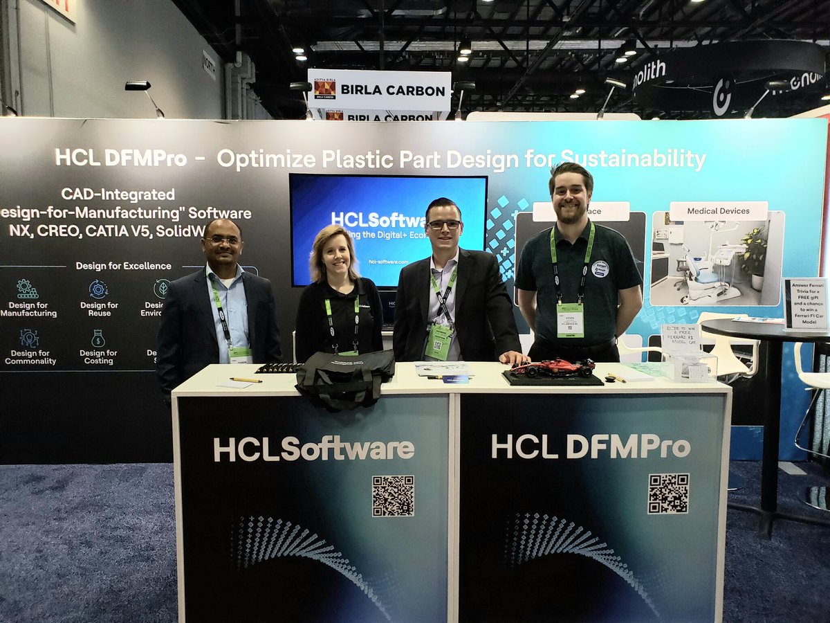 DFMPro's tweet image. Glimpses at NPE 2024. Visit us at Booth #26209 (Advance Manufacturing Zone) at NPE 2024.
#hclsoftware #NPE2024 
#hcldfmpro #dfmsoftware