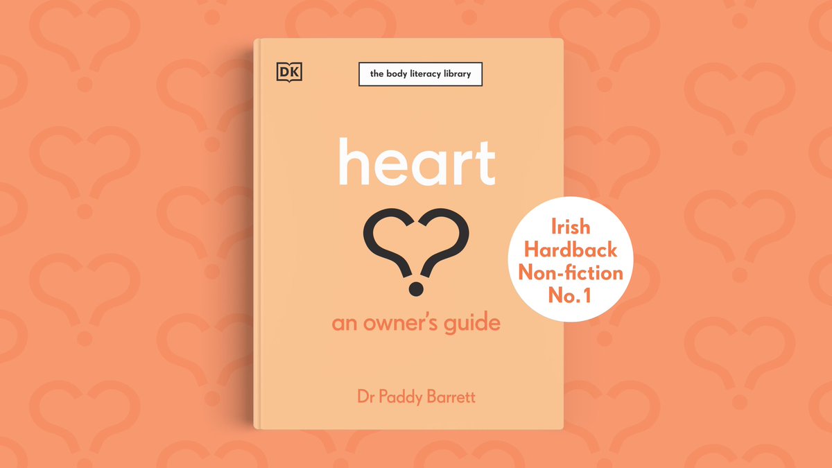 Heart. An Owner’s Guide Is now the Number 1 Irish Hardback Non Fiction book this week. A very pleasant surprise. Thank you to everyone who has supported the book.