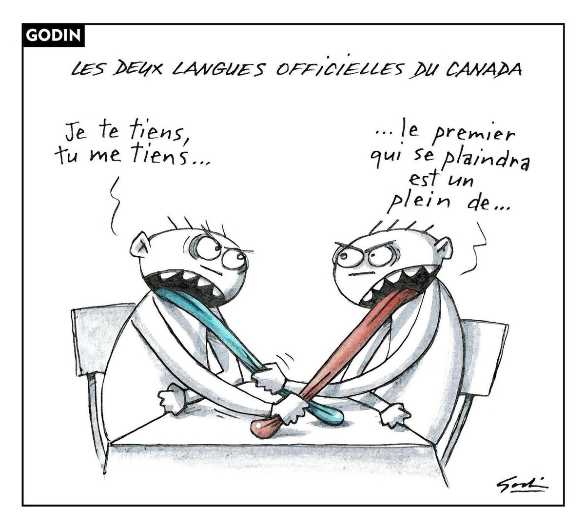 Le regard de notre caricaturiste Godin sur l'actualité. shorturl.at/muLM4
