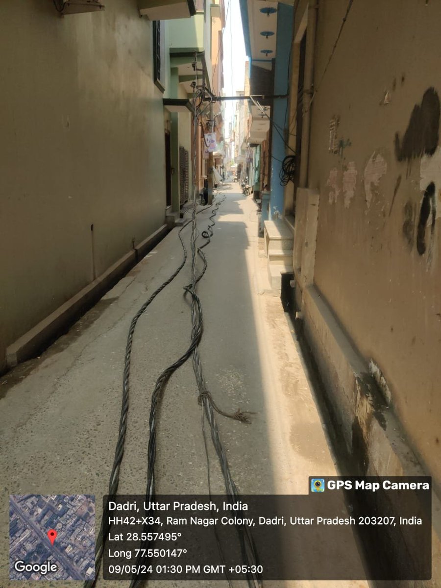 RDSS WORK GT Road Indian Overseas Bank Wali Gali, cable replacement work by Jsp team under s/s Dhoom Manikpur Dadri. @UPPCLLKO @UppclChairman @ChairmanUppcl @mduppcl @MdPvvnl @1912PVVNL @aksharmaBharat #GoodGovernance