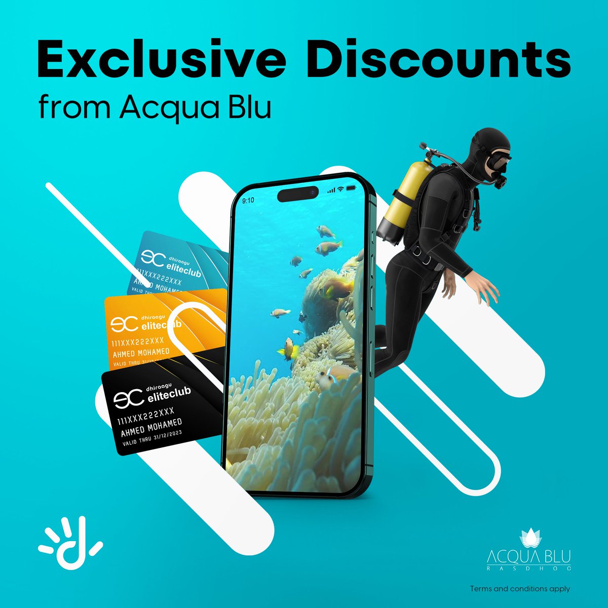 Dhiraagu Elite Club members can now enjoy exclusive offers at Acqua Blu Rasdhoo! Simply show your Dhiraagu Elite Club membership on your Dhiraagu App at Acqua Blu to redeem your offers 🙌🏽 Download Dhiraagu App👉🏽 bit.ly/Dhiraagu-App