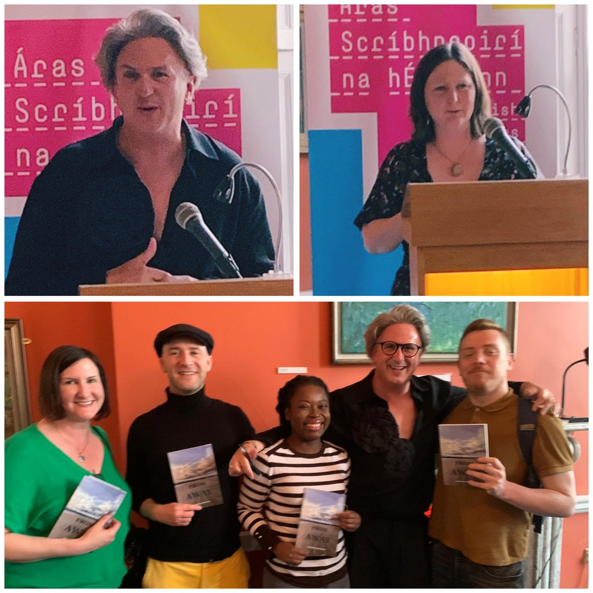 Lovely evening in the @IrishWritersCtr for the launch of new collections by @deuxiemepeau and Emma McKervey. Always lovely to see poet pals and support new work. Thanks to @SonyaGildea for the photos!
