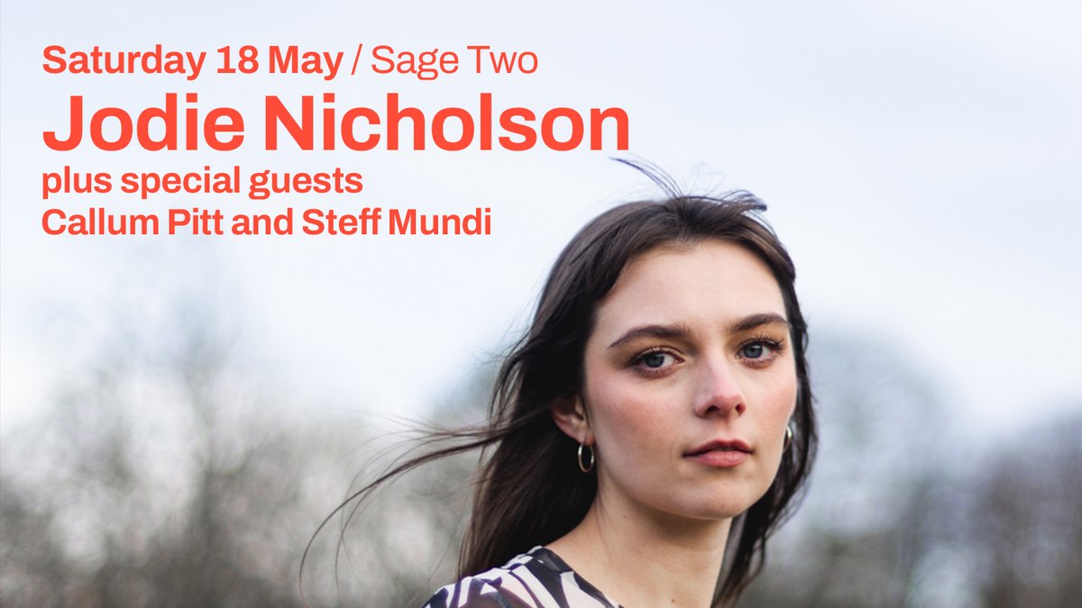 Rising North East alt-pop artist @jodienic_music will launch her captivating sophomore album ‘Safe Hands’ in Sage Two with special guests @callumpittmusic and Steff Mundi on Saturday 18 May. 🎟 Don't miss out on tickets: bit.ly/JodieNicholson…