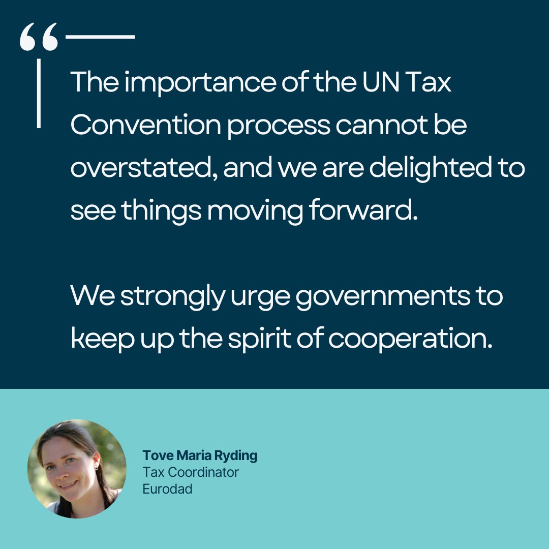 The first substantial negotiating round of the #UNTaxConvention process ended last night. All countries reached a consensus agreement on a roadmap towards the next - and final - negotiating round, starting in July. Read our press release here: eurodad.org/un_tax_convent…