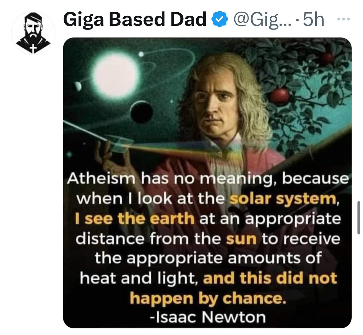 Welcome to the puddle, @GigaBasedDad!

You don't seem to know what atheism is or how anything works, really.

We happen to exist in a world that happened to have an ideal environment to harbour life.

If it weren't the case, you would not know, because you would not exist!