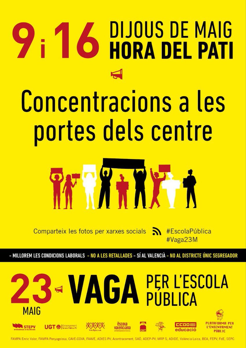 #escolapublica #vaga23M