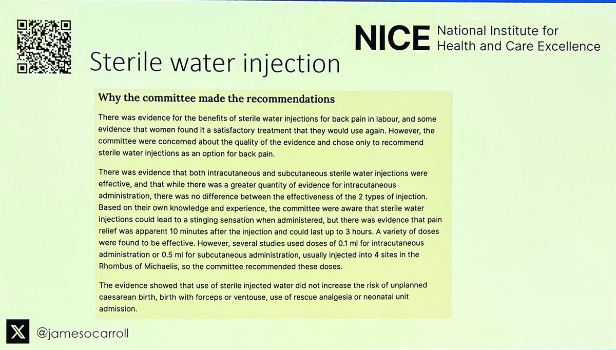@Jamesocarroll @NICEComms … then the bad. I think #MedTwitter has already had a field day with this, and I know @NICEComms has taken a credibility hit in several sectors as a result (even with the statement issued concurrently regarding the recommendation. #OAA24ASM #OBAnes