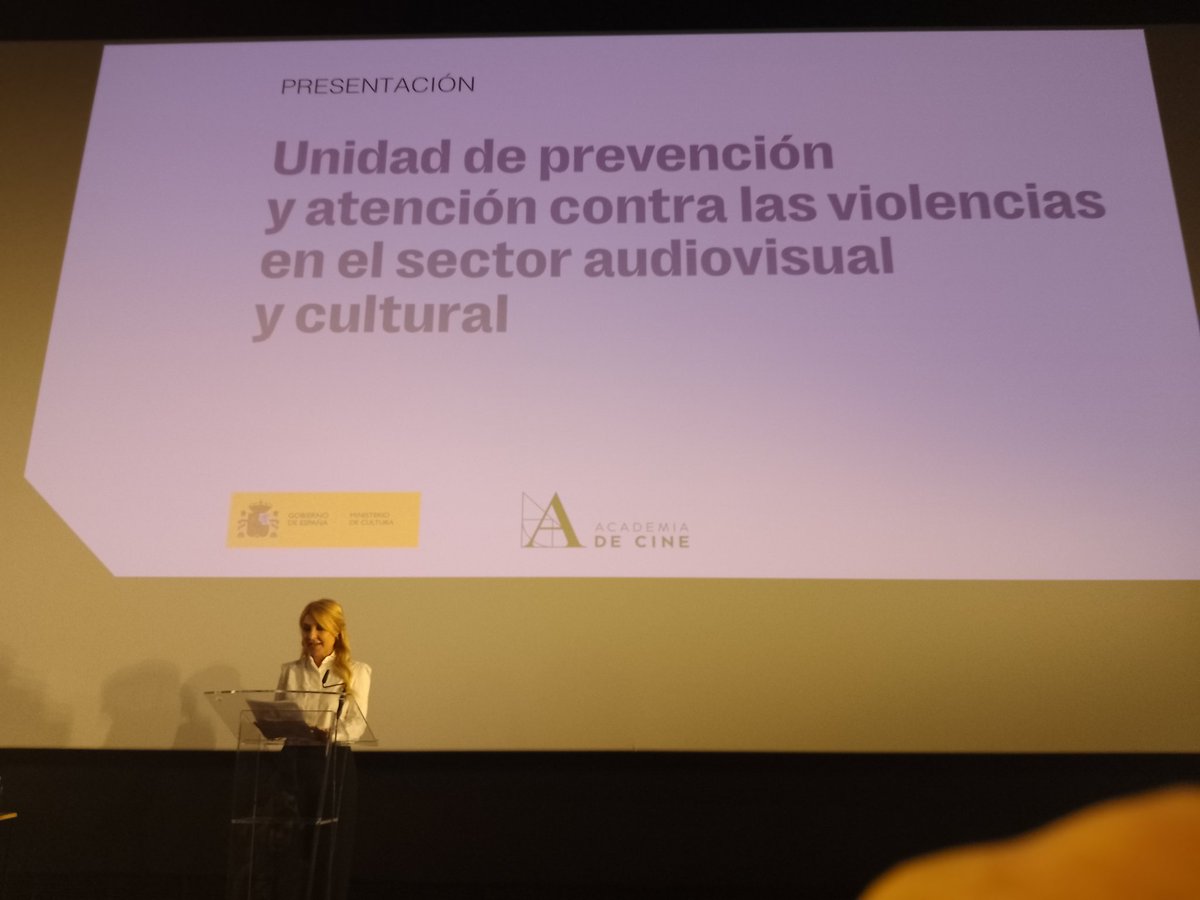 ALEXUNE's tweet image. Unidad de prevención y atención contra la violencia en el sector audiovisual y cultural #cineespanol #cima #igualdad