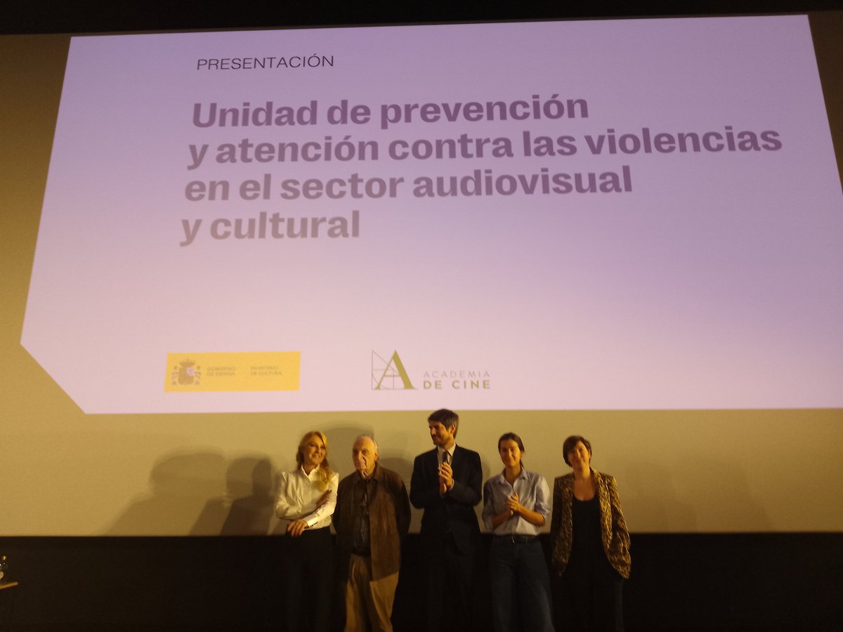 ALEXUNE's tweet image. Unidad de prevención y atención contra la violencia en el sector audiovisual y cultural #cineespanol #cima #igualdad
