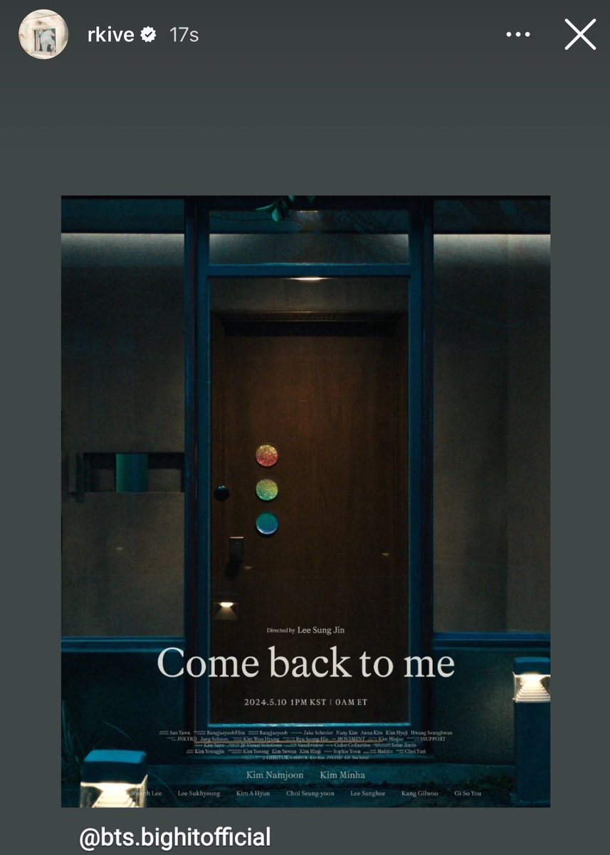 Joon finally got to add his mv posters to his #rkive story 🥺

#Comebacktome 
#RightPlaceWrongPerson 
#RM