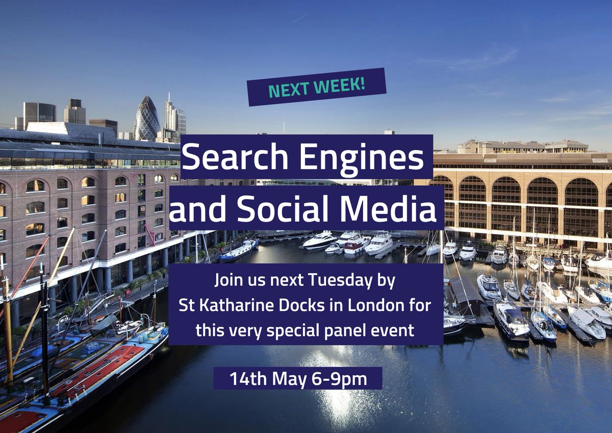 Join us on Tuesday! ✨

There are only a few days left to go until our panel event on the relationship between search engines and social media, so take this as a sign to sign up and meet up there!

Get your free ticket here eventbrite.co.uk/e/footprint-di…