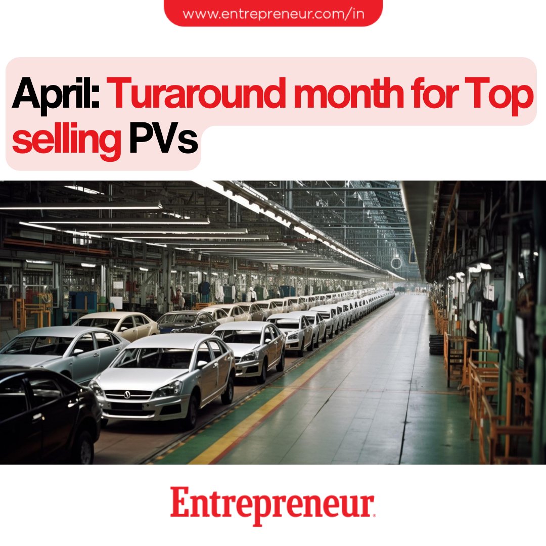How April Was a Turnaround Month For Top Selling PVs In India Read: ow.ly/Skc550RA7ig #Navratri #GudiPadwa #FADA #MarketSentiment #YearOnYear #AutoIndustry #CarSales #TataMotorsPunch #FestiveSeason #PassengerVehicleSales