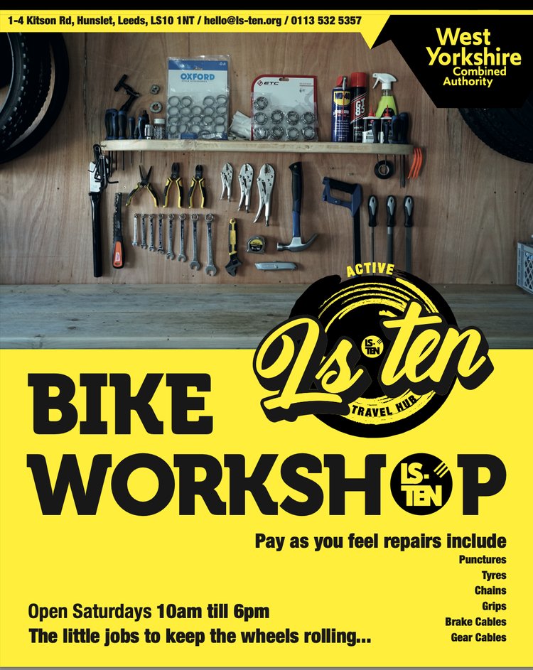 Broken bike? The Big Bike Fix team are at the Let's Move event in #Beeston this Sat (11 May), at @BeestonFestival (22 June), + looking to restart regular sessions soon. Get in touch / involved at: facebook.com/share/j68VGLC1…. @LSTENLeeds + @LATCHLeeds also on the case. Happy riding.