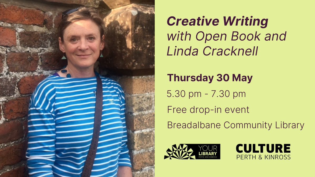 Join the Highland Perthshire Creative Writing Group & ignite your creativity under the guidance of @LindaJCracknell. No booking is required - just drop in & explore the wonders of writing. Open to all adults looking to enhance their skills. 👉 buff.ly/49WdkN0